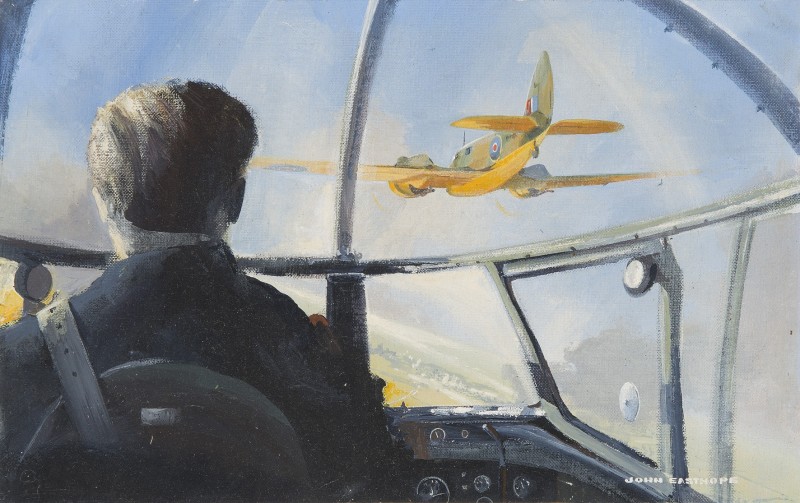 John Easthope , 20th Century, A Bristol Blenheim from a Lancaster cockpit