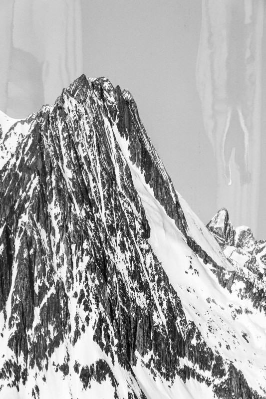 《阿莱奇冰川》局部，摄影及综合艺术手段 The Aletsch Glacier (part), Photography, Mixed media