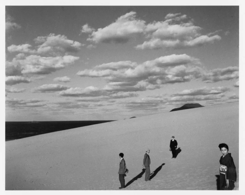 妻子在的沙丘风景，1950 Scenery of the dune with my wife (1950)