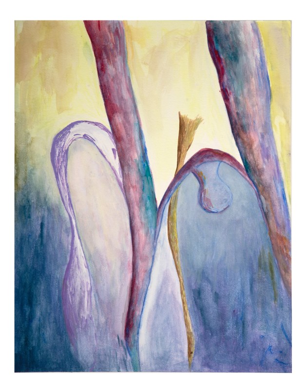 Lange Schlafen 32X41Cm Gouacheonpaper