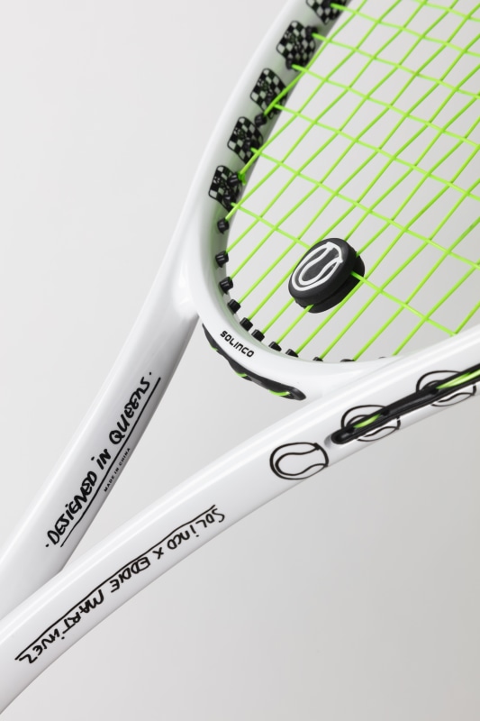 Eddie Martinez x Solinco limited-edition tennis racquet