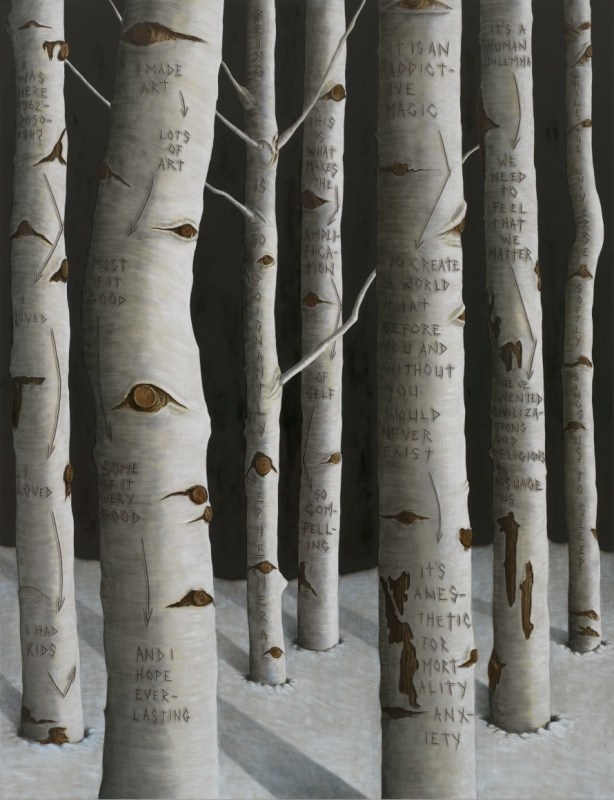 Sean Landers, "I Was Here," 2018
