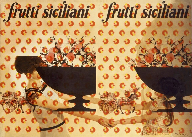 Mimmo Rotella, Frutti siciliani, 1966, Plastified artypo, 96 x 135 cm