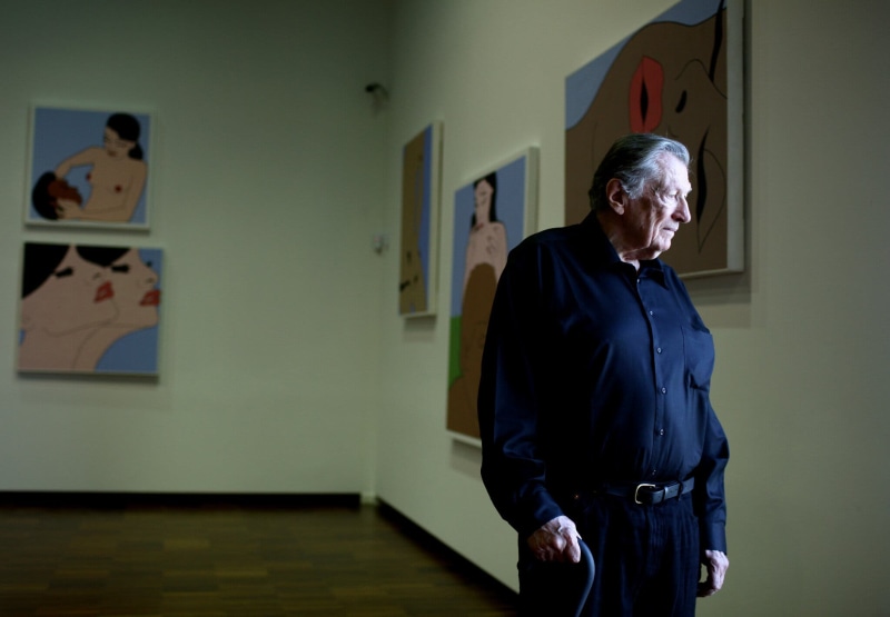 John Wesley at his retrospective exhibit at the Venice Biennale in 2009. Photographer: Todd Heisler/The New York Times