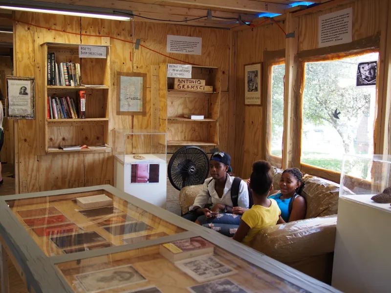 Thomas Hirschhorn celebrates the 10 year anniversary of the 'Gramsci Monument'