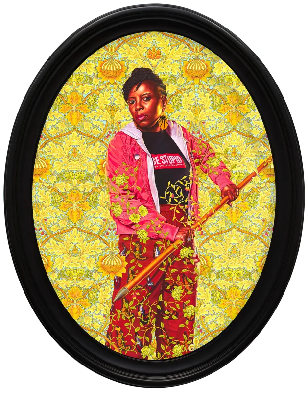 Kehinde Wiley's 'Portrait of Mojisola Kareem-Elufowoju' at Bristol Museum and Art Gallery