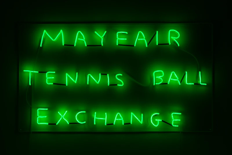 David Shrigley: MAYFAIR TENNIS BALL EXCHANGE