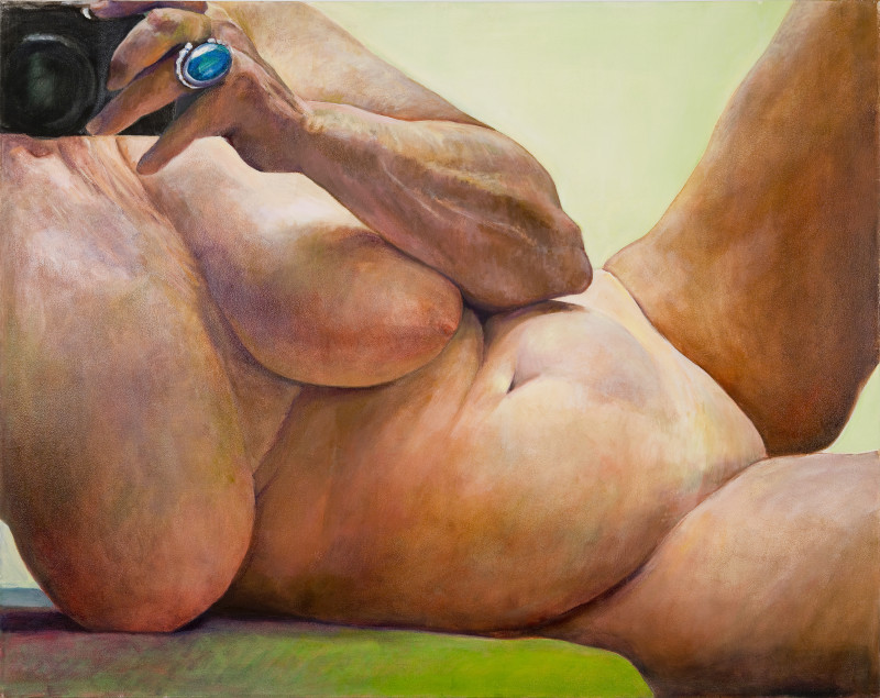 <font color="#999999">Joan Semmel, <em>Recline</em>, 2005<br></font><br>