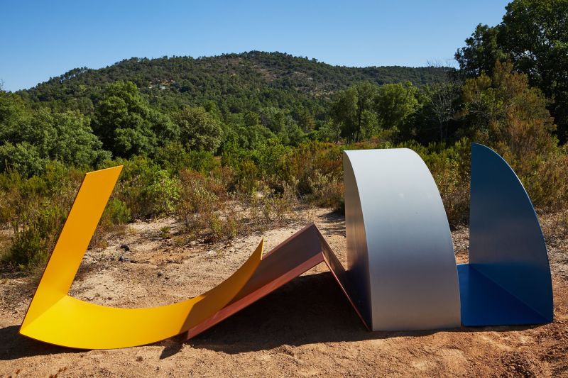 Sculpture Park<br>with<b> Gabriel Kuri </b>and<b> Isa Melsheimer</b><br>Domaine du Muy, Le Muy<br>Ongoing<br>