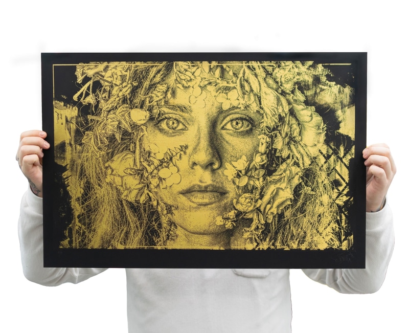 <b>24ct Gold Leaf Variant, edition of 8 £425</b>