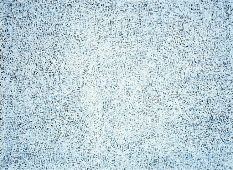 <p>INFINITY-NETS (QRTWE), white nets on white base, 2007<br /><em>Acrylic on canvas, 194 x 259 cm 76.44 x 102.05 in</em></p>