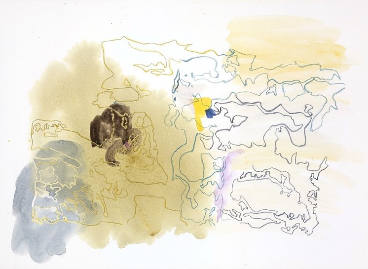 <p>Rock Five, 2006<br /><em>Watercolour on paper, 55.2 x 76.2 cm 21 3/4 x 30 in </em></p>