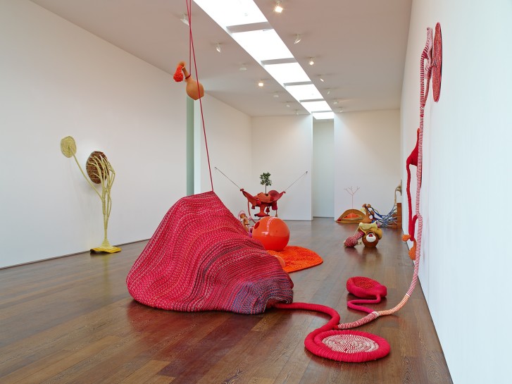 <p>Installation View, Maria Nepomuceno, TRANS, Gallery II, Victoria Miro, 16 Wharf Road, London N1 7RW, 2014</p>