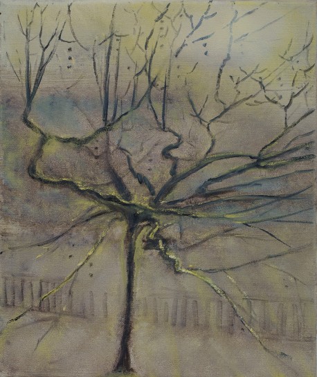 <p>Plane Tree, Great Russell Street, 2013<br /><em>oil on canvas, 30.5 x 25.4 x 2 cm, 12 1/8 x 10 x 3/4 in</em></p>