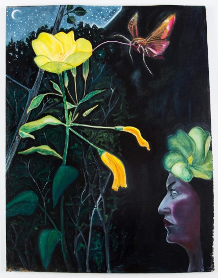 <p><i>Flowers of Evil, Evening Primrose Fairy</i><span>, 2015</span><br /><span>Oil on cardboard</span><br /><span>76 x 58 cm</span><br /><span>29 7/8 x 22 7/8 in</span></p>