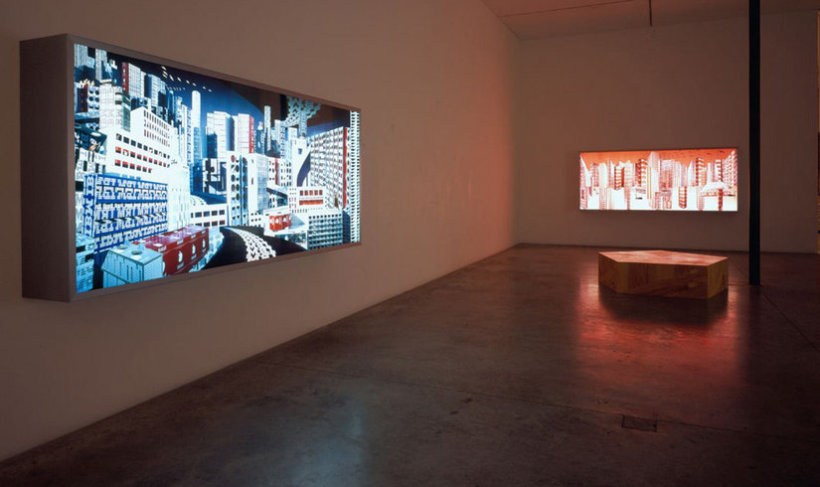 <p>Installation View, Doug Aitken, <em>I don't exist</em><i>, </i>Gallery I, Victoria Miro, 16 Wharf Road London N1 7RW, 2003</p>