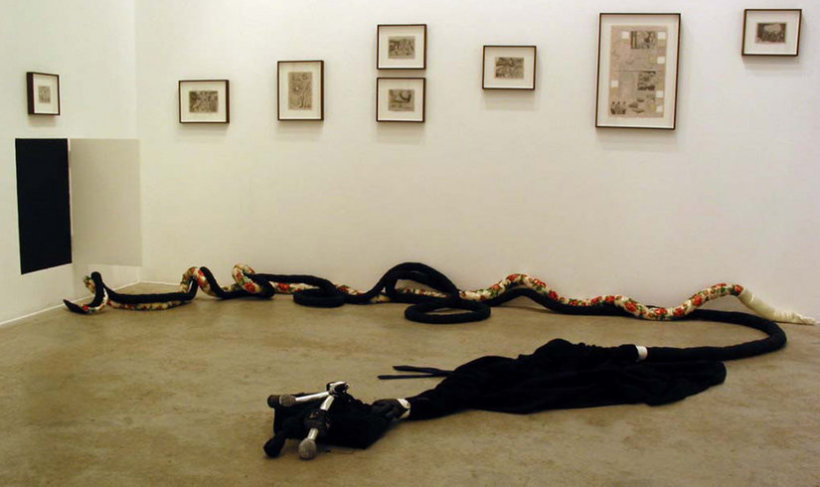 <p>Installation View, Christian Holstad, <i>Beautiful Lies You Could Live In</i>, Gallery I, Victoria Miro, 16 Wharf Road London N1 7RW, 2005</p>