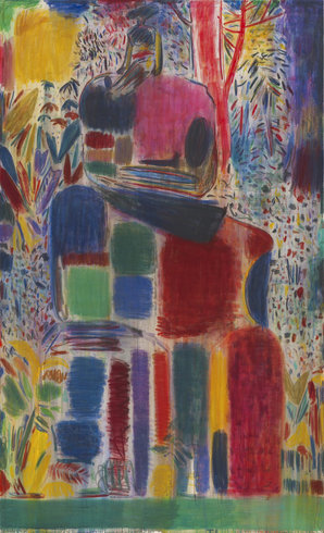 <p>The little Frenchman, 2011<br /><em>Hare glue, pigment and pastel, <span style="line-height: 1.5em;">282 x 172 cm </span><span style="line-height: 1.5em;">111 1/8 x 67 3/4 in</span></em></p><p> </p>
