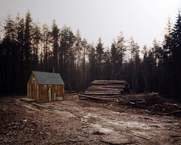 <p>Waiting for Daylight to End (Kaczynski's Cabin), 2011<br /><em>Constructed mixed media on C-type photograph, 150 x 120 x 5 cm 59 1/8 x 47 1/4 x 2 in</em></p>