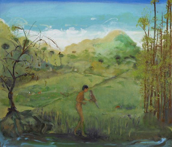 <p>Macedonia Road, 2013<br /><em>Oil on linen, <span style="line-height: 1.5em;">182.9 x 213.4 cm </span><span style="line-height: 1.5em;">72 x 84 in</span></em></p>
