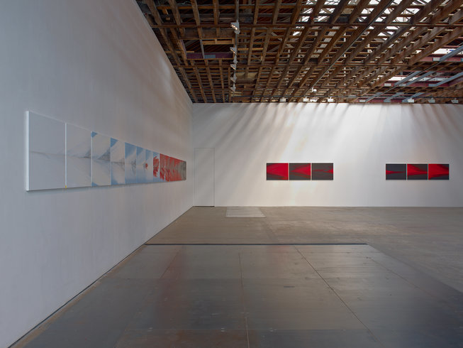 <p>Installation View, Barnaby Furnas, <em>The first and last day</em>, Gallery I, Victoria Miro, 16 Wharf Road London N1 7RW, 2013</p>