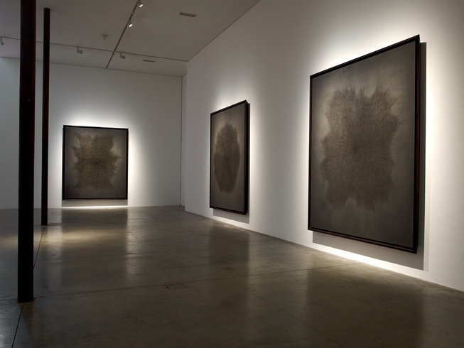 <p>Installation View, Idris Khan, <em>Beyond the Black</em>, Gallery I, Victoria Miro, 16 Wharf Road London N1 7RW, 2013</p>