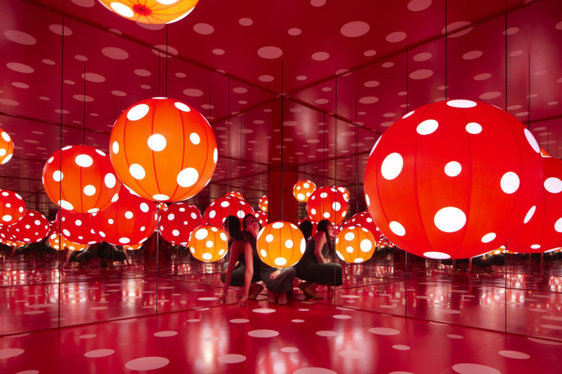 The Guardian Reviews Yayoi Kusama You Me And The Balloons At Aviva 