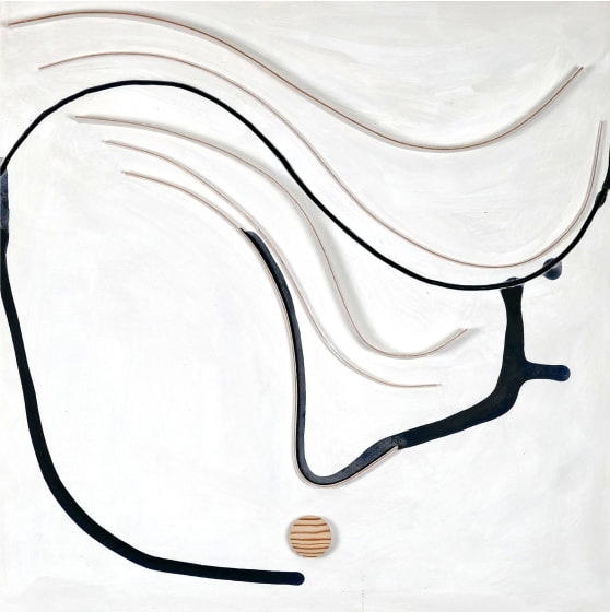 <p>Edward Hutchison</p><p><em>Energy in Earth and Oaks: 1, 2024</em></p><p>relief construction painted plywood, aero ply softwood dowel</p><p>£750</p>