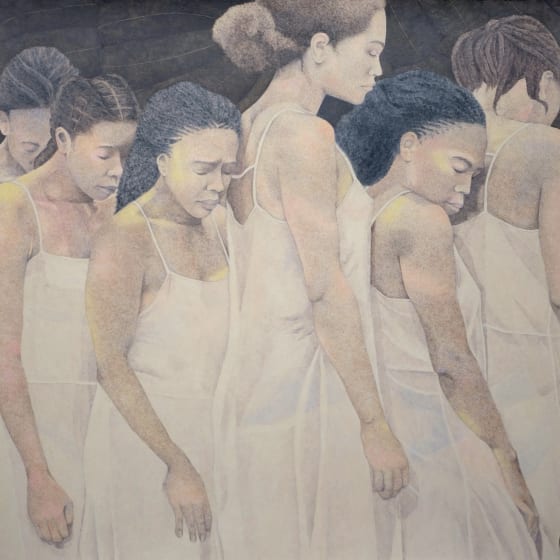 <p>Eleanor Cottrell</p><p><em>Otherwise We Are Lost</em></p><p>oil pastel on paper</p>