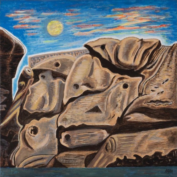 Eileen Agar RA, 'Rock 5', 1985, Acrylic on canvas, 61 x 61cm