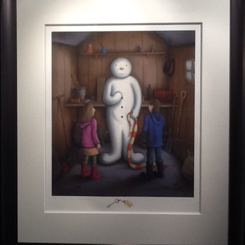 The Secret Snowman - Artist Remarque