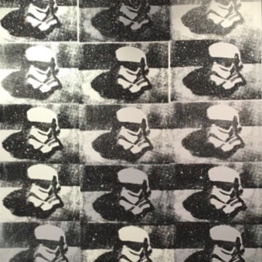Stormtrooper Helmet - Canvas B/W, 2016