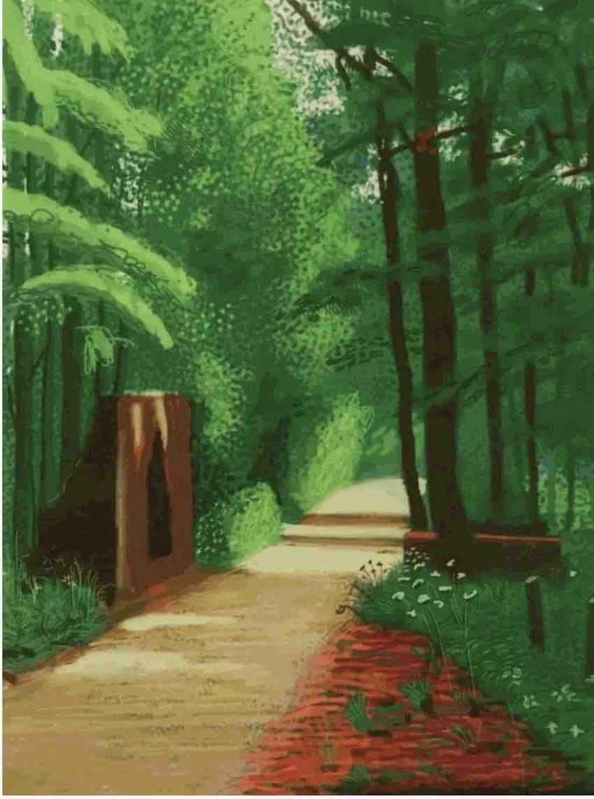Buy or sell David Hockney, The Arrival of Spring in Woldgate, East Yorkshire, 2 June 2011, iPad drawing