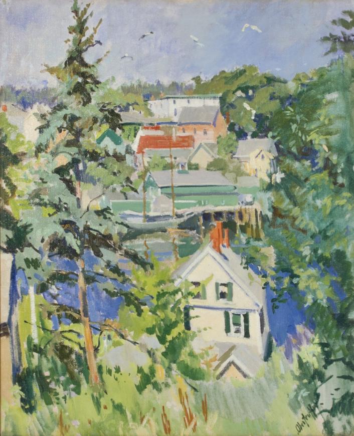 Boothbay Harbor from the Hill