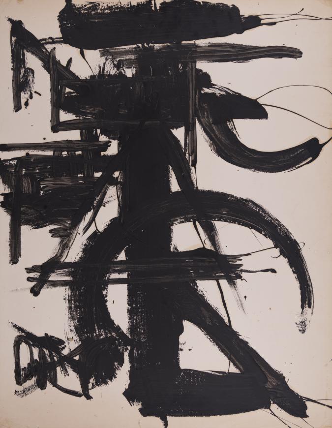 Black and White with Abstract