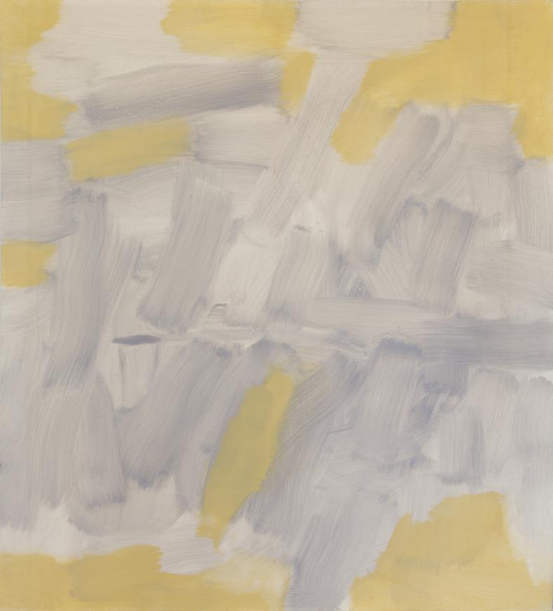 Carl Holty, Untitled (Gray, Yellow), 1965