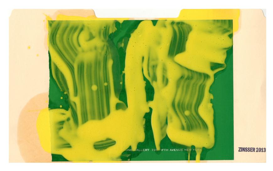 John Zinsser, File Study: After Pierre Bismuth II, 2013