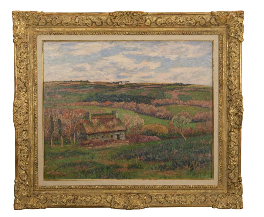 Paysage à la Chaumière Bretonne