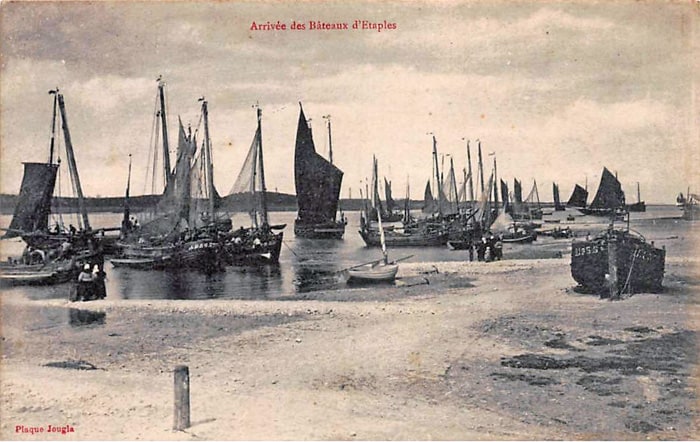 Sailing Vessels in Estuary