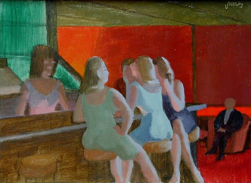 <span class="artist"><strong>Philip Surrey, C.M., LL.D., R.C.A.</strong></span>, <span class="title"><em>The Little Club Bishop Street - Le Club Little, rue Bishop</em>, 1966 (crica)</span>