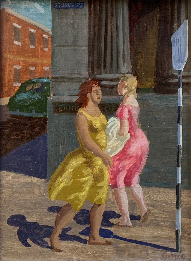 <span class="artist"><strong>Philip Surrey</strong></span>, <span class="title"><em>Bank Girls, St. Jacques Street, Montreal</em>, 1955 (circa)</span>