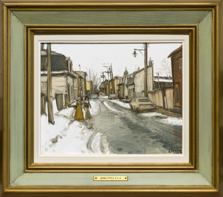 Une journée humide du printemps, rue St. Ignace, Québec