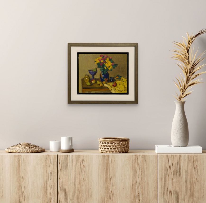 Still Life of Fruit and Flowers