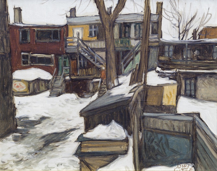 <span class="artist"><strong>John Little</strong></span>, <span class="title"><em>Hiver, Pointe St. Charles</em>, 1991</span>