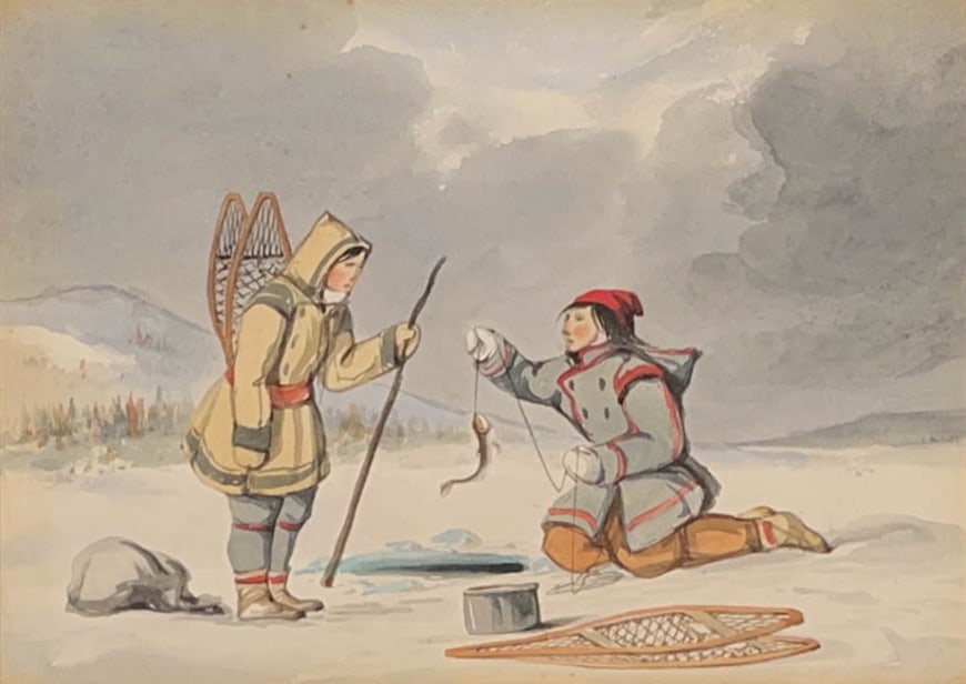 <span class="artist"><strong>Unidentified Artist</strong></span>, <span class="title"><em>Ice Fishing</em></span>