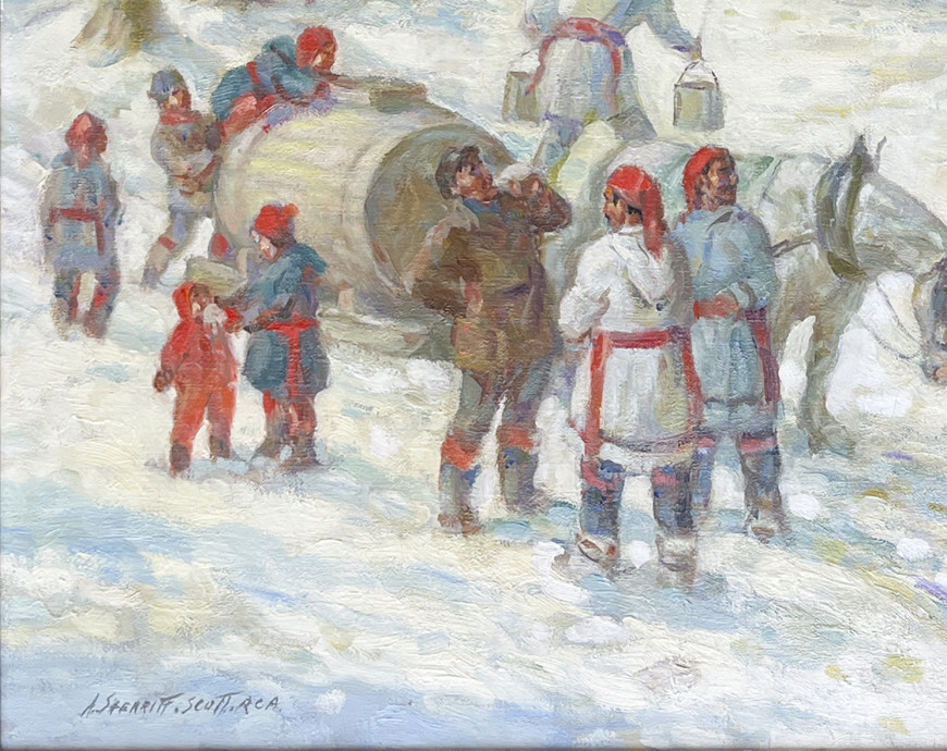 Sketch for Old Time Sugaring Party, St Hilaire, P.Q.