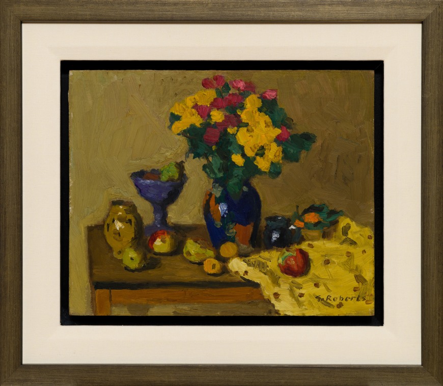 Still Life of Fruit and Flowers