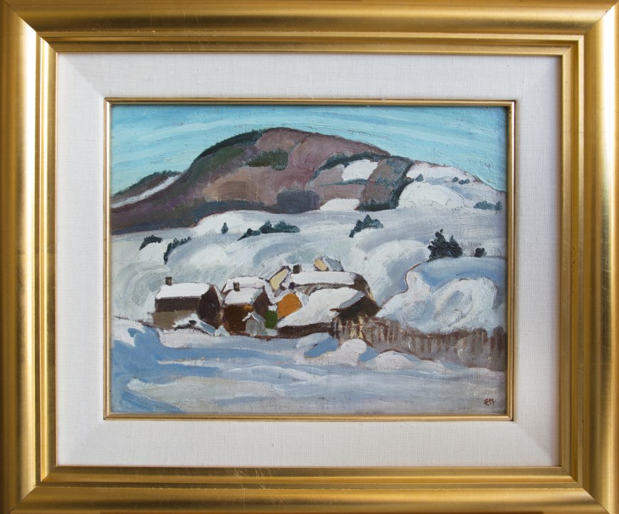 Quebec Village in Winter (Winter Landscape)
