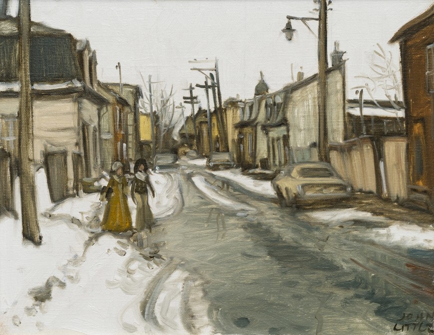 Une journée humide du printemps, rue St. Ignace, Québec