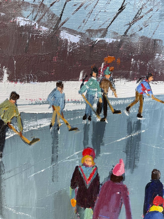 Colourful Skaters (Head of Williams Lake, Nova Scotia)